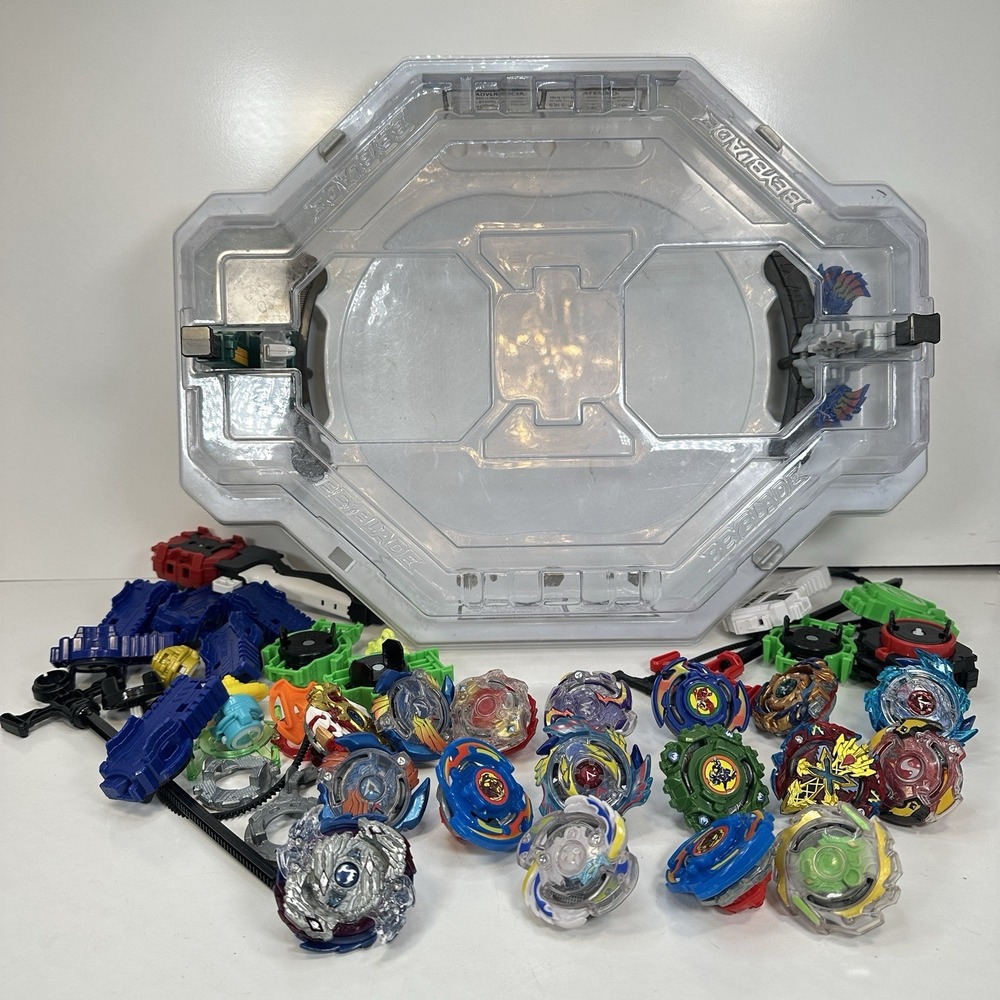 Hasbro Beyblade Burst Arena Combo Lot of 40+ Pieces Metal Plastic Discs Spinner